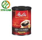Coffee Tin Can Empty with Screw Lid for 800g 900g Packaging Embossing  Printing