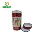 Food Tin Can Commercial Round Metal Tea Container All-Over Printing